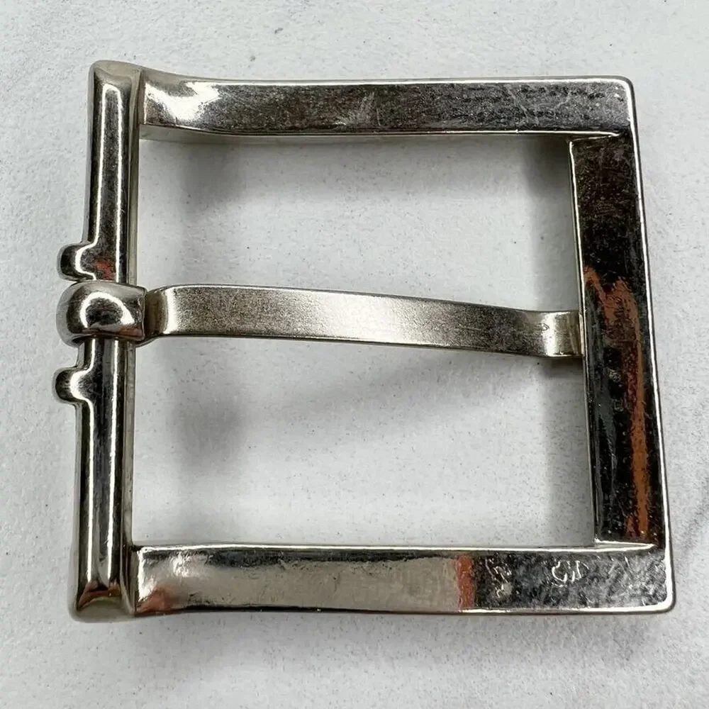 Silver Tone Simple Basic Belt Buckle